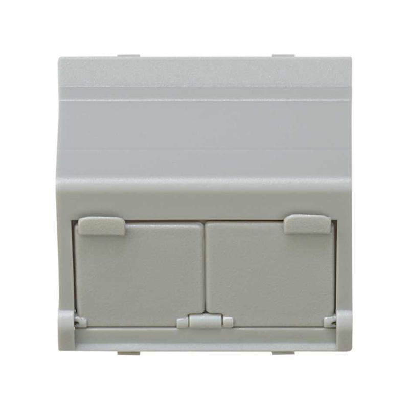 адаптер на 2 rj45(12) коннектора наклонный широкий simon27 сер. 27086-37 от BTSprom.by адаптер на 2 rj45(12) коннектора наклонный широкий simon27 сер. 27086-37 от BTSprom.by