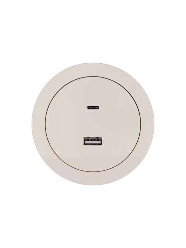  Розетка 1-м СП OSEN TC+ USB разъем механизм сл. кость LEZARD 743-9088-192TC фото в каталоге от BTSprom.by