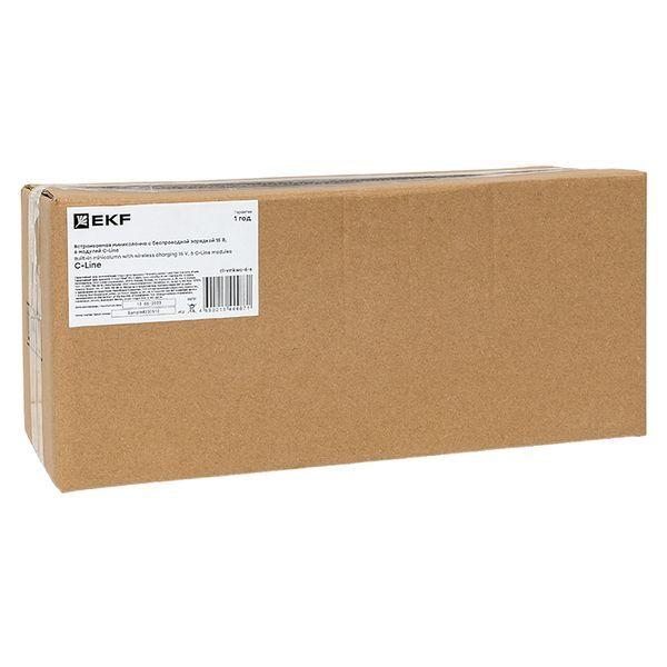  Мини-колонна встраиваемая с беспроводной зарядкой 15Вт 6 модулей C-Line EKF cl-vmkwc-6-s фото в каталоге от BTSprom.by