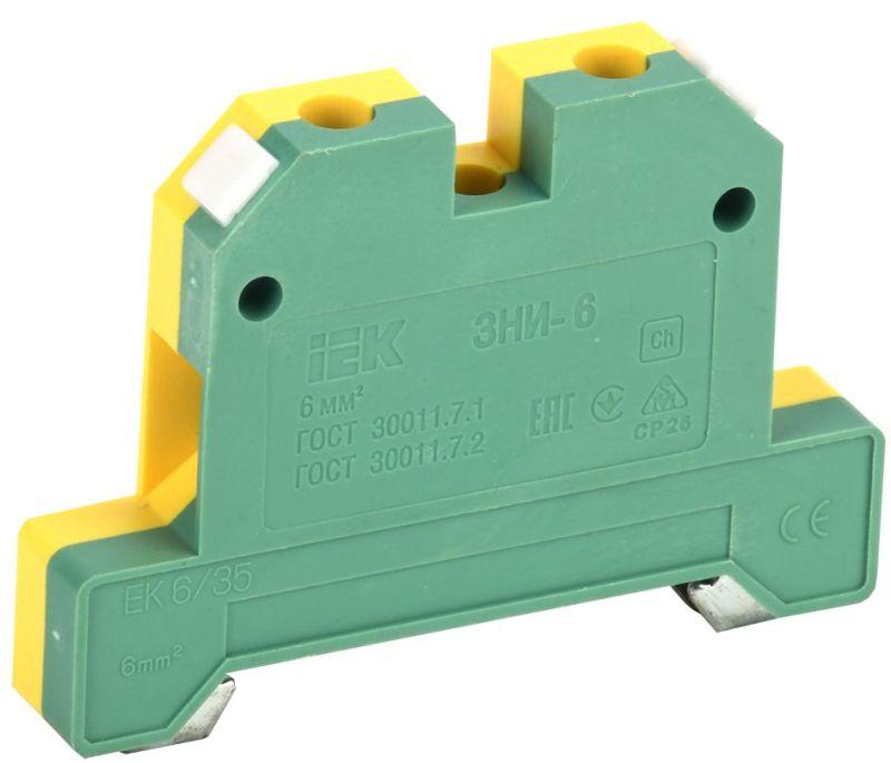 зажим наборный зни-6pen 6кв.мм (jxb-земля) iek yzn20-006-k52 от BTSprom.by
