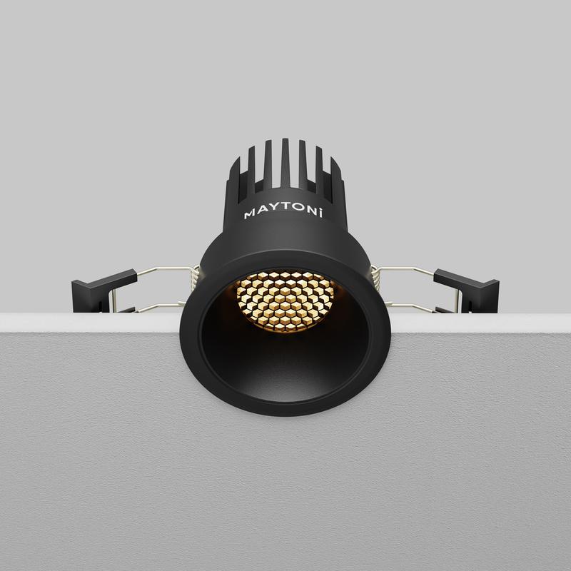  Светильник Dip 2700К 10Вт 50град. встраив. Maytoni DL115-10W-2.7K-B фото в каталоге от BTSprom.by