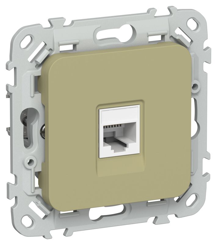 розетка компьютерная сп flite рк5е-1-0-фло rj45 кат.5e utp механизм олив. iek fi-k12-1-k26 от BTSprom.by