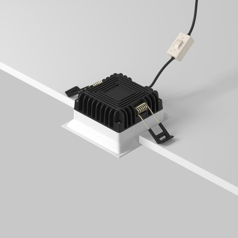  Светильник Okno 8Вт 3000-4000-6000К IP44 встраив. Maytoni DL056-8W3-4-6K-W фото в каталоге от BTSprom.by