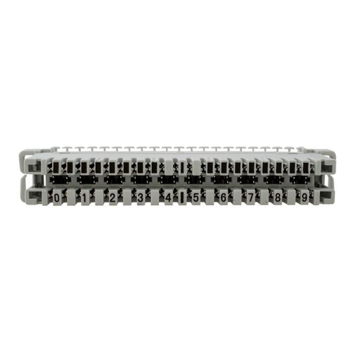 плинт с неразмыкаемыми контактами на 10 пар маркировка 0-9 suprlan 10-0501 от BTSprom.by