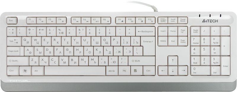клавиатура fstyler fk10 бел./сер. usb fk10 white a4tech 1147536 от BTSprom.by