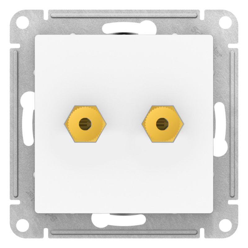  Аудиорозетка двойная AtlasDesign лотос SE ATN001387 фото в каталоге от BTSprom.by