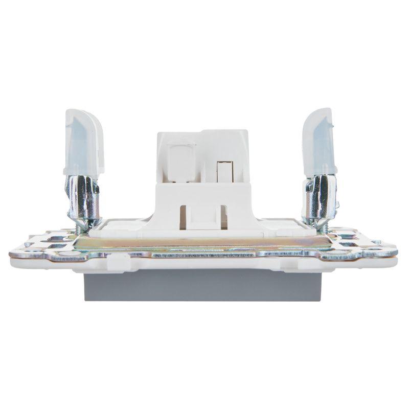  Выключатель 1-кл. SKANDY 10А SK-V01Gr сер. IEK SK-V10-0-10-K03 фото в каталоге от BTSprom.by