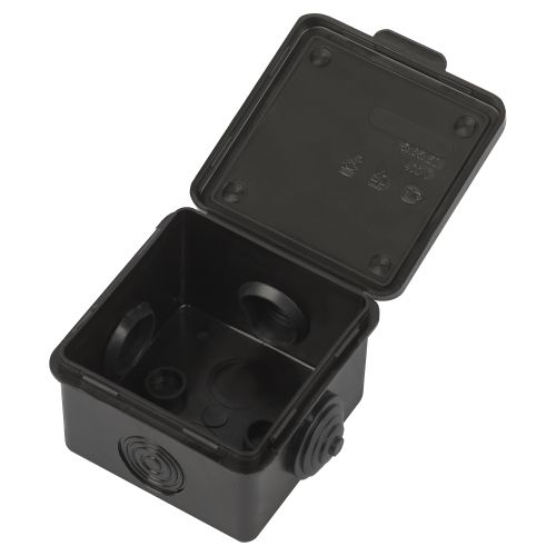  Коробка распаячная ОП 65х65х50мм с гермовводами 4 входа IP54 черн. KOR-65-65-50-4g-B Эра Б0061797 фото в каталоге от BTSprom.by