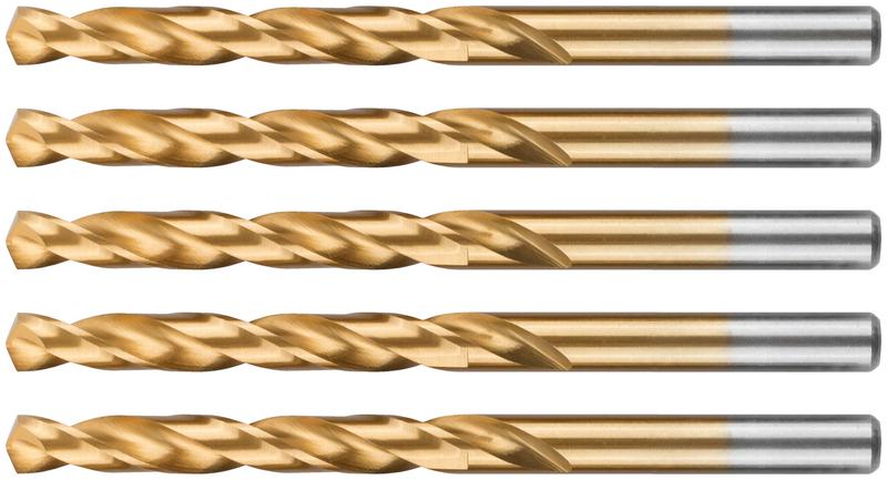  Набор сверл по металлу Profi с титан. покрытием 8х117мм (уп.5шт) Cutop 52-453 фото в каталоге от BTSprom.by