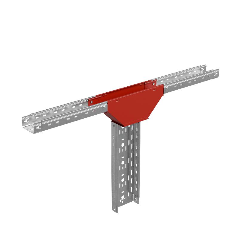 Ответвитель-переходник Т-образ. вертикал. с разворотом трассы на 90град. 50х150-200 "ПЛЮС" (нижняя часть больше исходной) TDPVplus90-50-150-200 INOX304 КМ PL6416 фото в каталоге от BTSprom.by