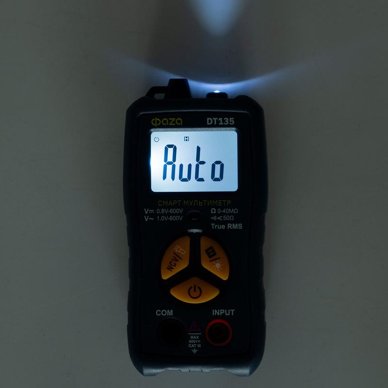  Мультиметр смарт цифровой DT135 карманный встроен. фонарь ФАZА 5061262 фото в каталоге от BTSprom.by