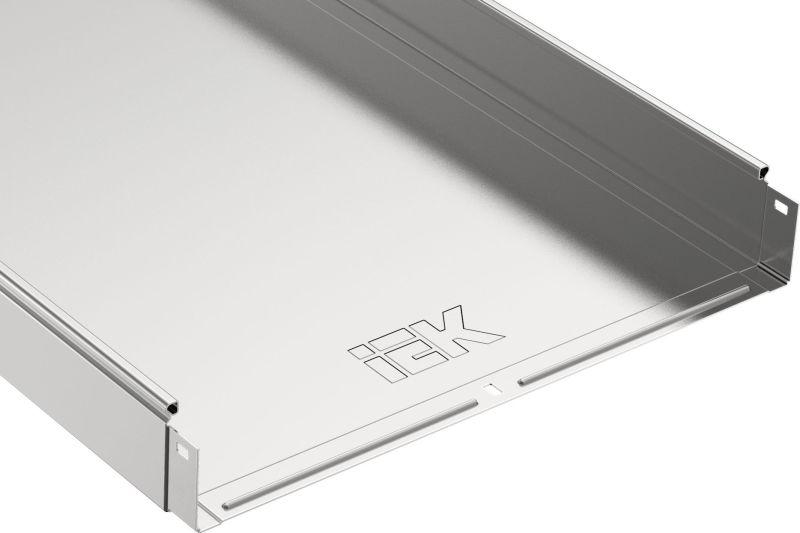 Лоток листовой неперфорир. 400х80 L3000 сталь 1мм крашен. IEK CLNK10-080-400-3 от BTSprom.by