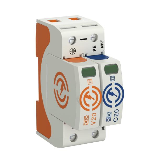 устройство защиты от импульсных перенапр. узип 75в surgecontroller v20-1+npe-75 1 пол. obo 5095221 от BTSprom.by