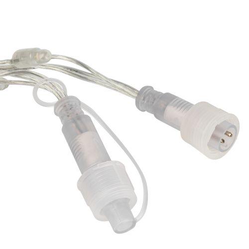 гирлянда светодиодная "нить" 10м 100led тепл. бел. ip65 220в бел. мерцание провод прозр. пвх (без шнура питания) эра б0051889 от BTSprom.by