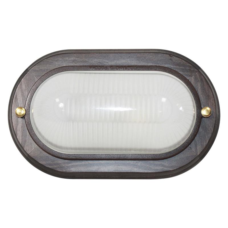  Светильник НПП 03-60-021 "Самарканд" 1401 60Вт E27 IP65 овал малый матов./корпус дерево венге (инд. упак.) Элетех 1005500980 фото в каталоге от BTSprom.by