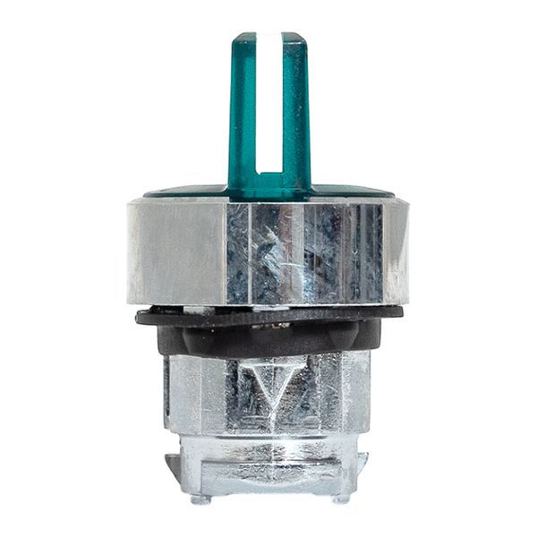  Механизм переключателя исполнительный XB4 IP65 на 3 положения возвратный без фиксации с подсветкой с короткой ручкой зел. EKF XB4BD3L-G-65 фото в каталоге от BTSprom.by