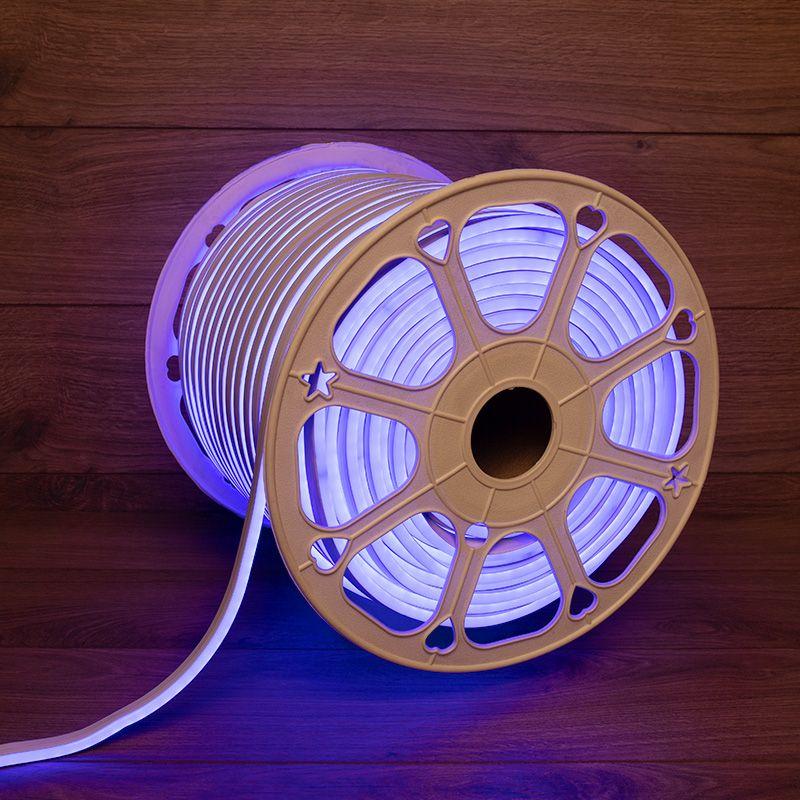 шнур светодиодный гибкий неон led smd 8х16мм 120led/м двустор. син. (уп.100м) neon-night 131-093 от BTSprom.by