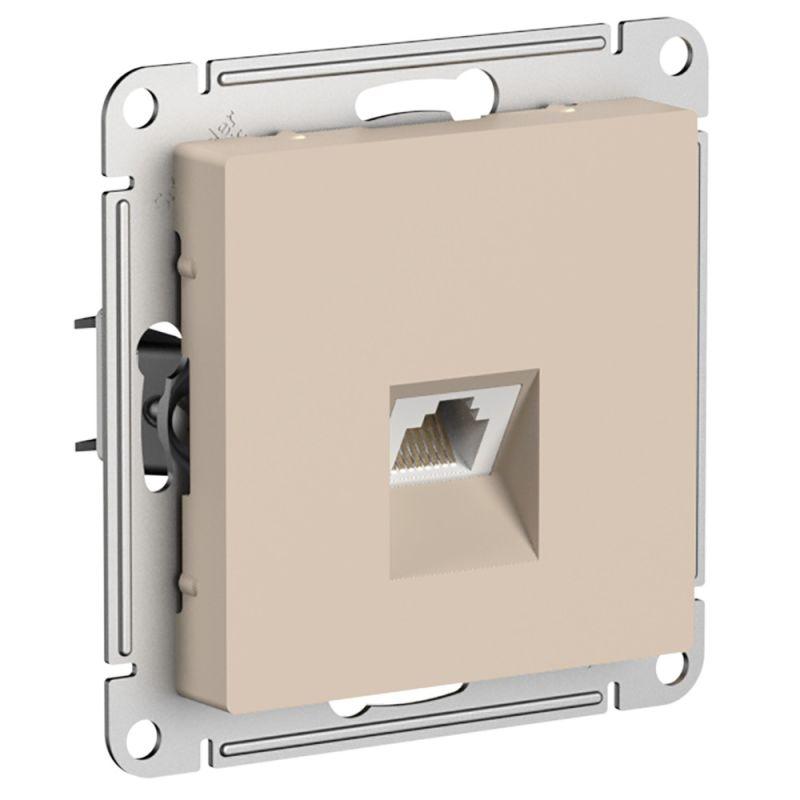 розетка компьютерная atlasdesign rj45 кат.5e механизм песочн. se atn001283 от BTSprom.by