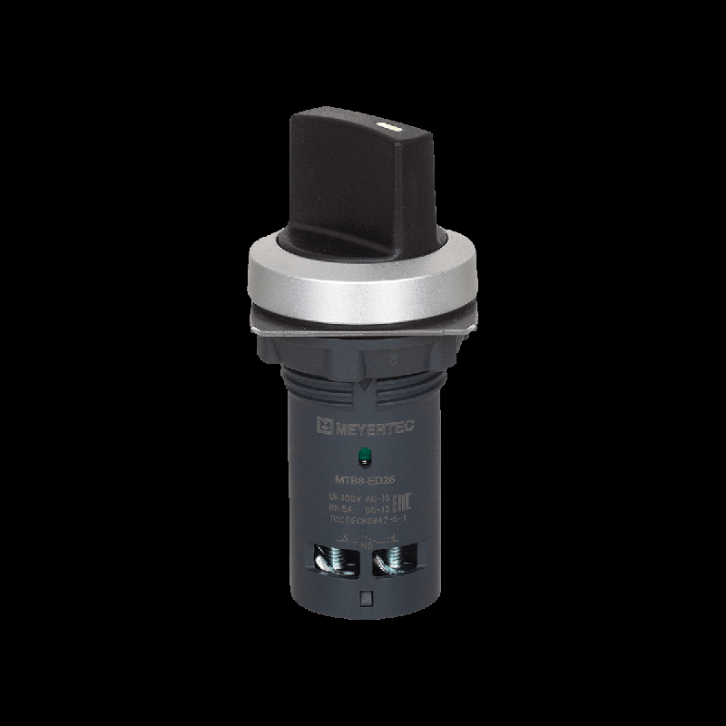 переключатель на 2 положения с фиксацией короткая ручка 1no+1nc ip65 пластик mtb8-ed25 овен 151256 от BTSprom.by