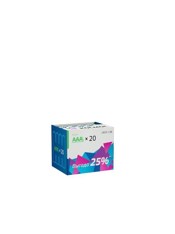 элемент питания алкалиновый aaa/lr03 (уп.20шт) космос koclr0320box от BTSprom.by