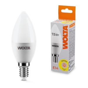 лампа светодиодная 7.5вт 3000к e14 wolta 25yc7.5e14 от BTSprom.by
