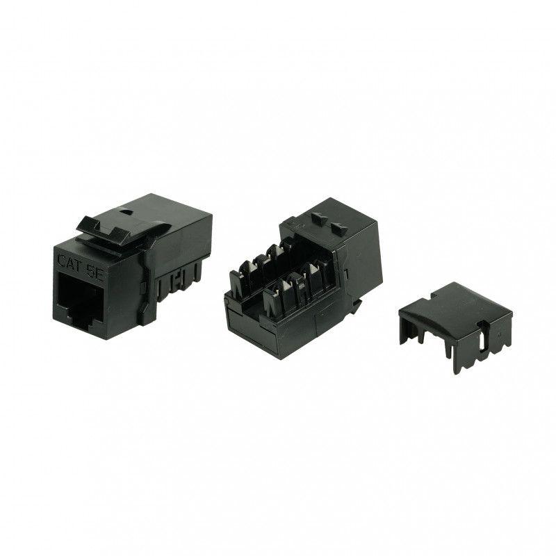 вставка keystone jack rj45 (8p8c) кат.5e kj9-8p8c-c5e-90-bk черн. hyperline 432650 от BTSprom.by
