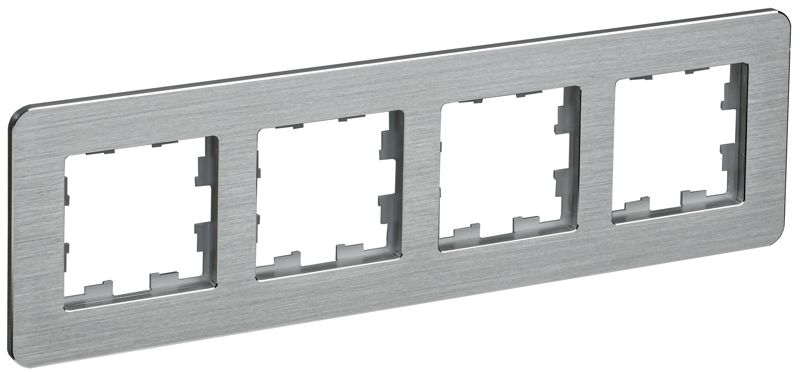 рамка 4-м brite ру-4-1-бр метал. алюм. re al iek br-m42-m-21-k47 от BTSprom.by