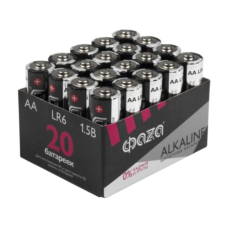 элемент питания алкалиновый aa/lr6 1.5в alkaline pack-20 (уп.20шт) фаzа 5028098 от BTSprom.by
