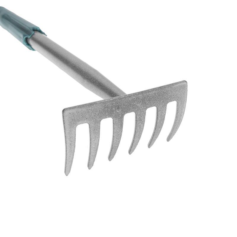  Грабли 6 прямых зубьев с металлической ручкой ЧЕТЫРЕ СЕЗОНА 64-0017 фото в каталоге от BTSprom.by