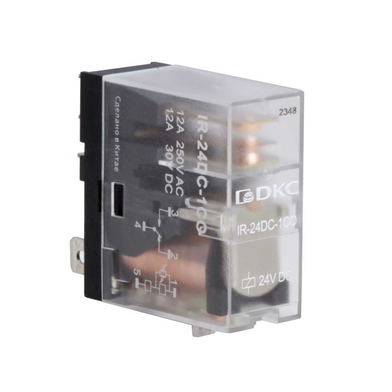 реле одиночное 24в dc 1 прекидн. контакт dkc ir-24dc-1co от BTSprom.by