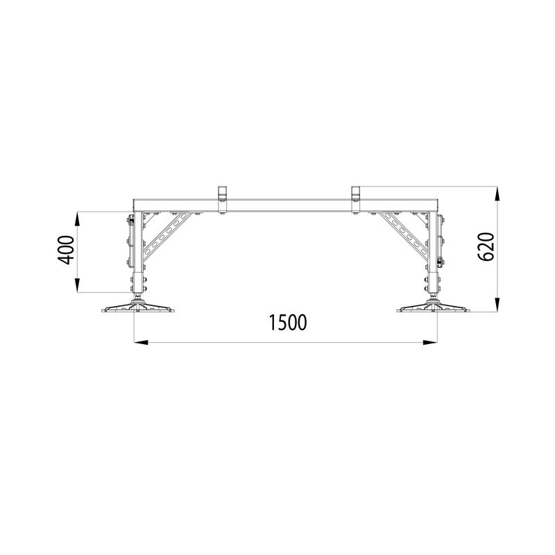 Конструкция опорная для установки оборудования TECHNORAPTOR FOOT 1500х2500 HD КМ TR0236 фото в каталоге от BTSprom.by