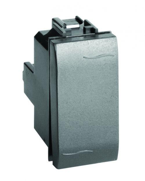 выключатель кнопочный 1-кл. 1мод. brava 16а ip20 черн. dkc 77021n от BTSprom.by