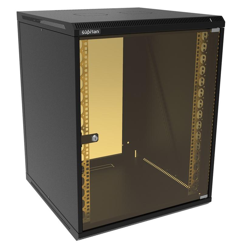 шкаф телекоммуникационный настенный твл-15u-600-600-ср-9005 suprlan 05-1506-b от BTSprom.by