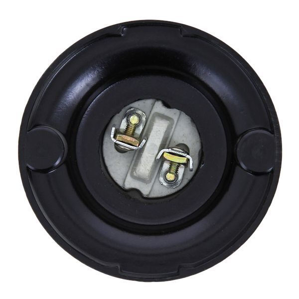  Патрон потолочный E27 прямой карболит. черн. EKF LHC-E27-sc-s фото в каталоге от BTSprom.by