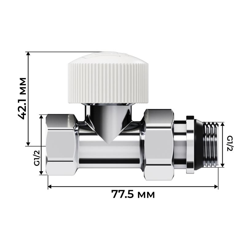  Набор термостатический прямой Design 1/2дюйм М30х1.5 хром Royal Thermo НС-1640377 фото в каталоге от BTSprom.by