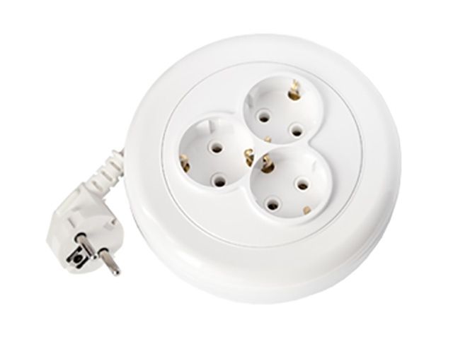 удлинитель на катушке 2,5м (3 роз., 2.5квт, с/з, пвс 3х1) bylectrica у10-3702.5м от BTSprom.by