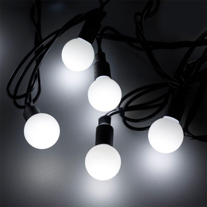 гирлянда светодиодная ard-ball-classic-d23-20000-black-160led white (230в 7вт) (ip65) ardecoled 025630 от BTSprom.by