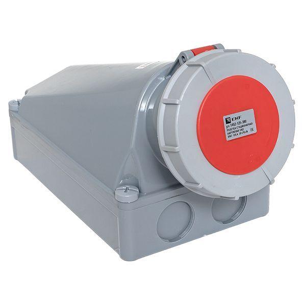 розетка стационарная наружная 1442 3р+ре 125а 380в ip67 proxima ekf ps-1442-125-380 от BTSprom.by