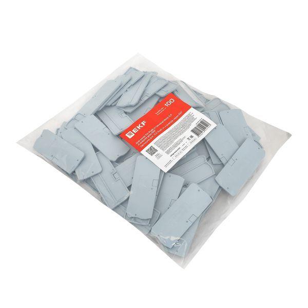  Заглушка для 2.5 Push-in 4 вывода сер. EKF EP-PIT-2.5-4 фото в каталоге от BTSprom.by