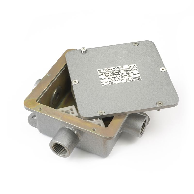 коробка огнестойкая взрывозащ. 4 ввода 0.75-2.0кв.мм стальная спецприбор промрукав pr08.13287 от BTSprom.by