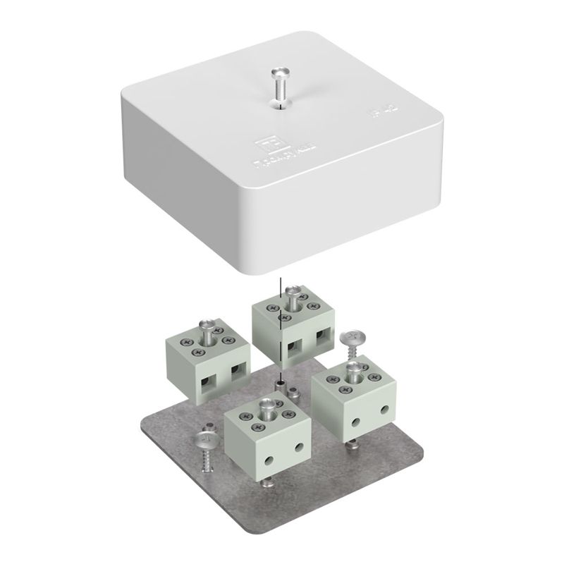 коробка огнестойкая для кабель-канала 40-0450-fr6.0-8 е15-е60 ral9003 75х75х30 промрукав 40-0450-fr6.0-8-е60 от BTSprom.by