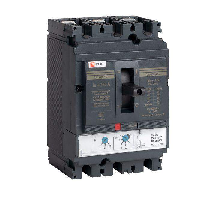 выключатель автоматический 3п 250/250а 45ка ва-99c compact ns proxima ekf mccb99c-250-250 от BTSprom.by