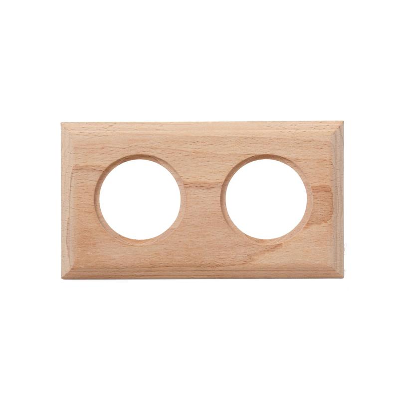 рамка 2-м квадрат бук натурэль bironi bf4-620-10 от BTSprom.by