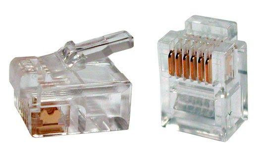 разъем plug-6p6c-p-c2-100 телефонный rj12 (6p6c) (уп.100шт) hyperline 49378 от BTSprom.by