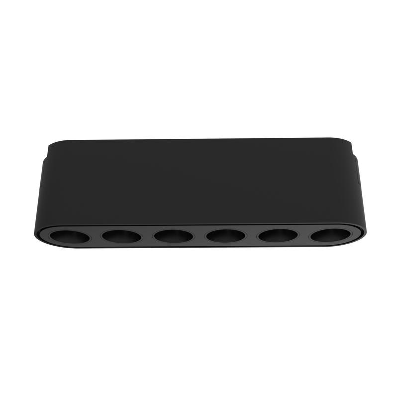 светильник светодиодный трековый mtr16 1206 6вт 3000к spot 36град. bl ip20 низковольтный pro черн. jazzway 5056251 от BTSprom.by