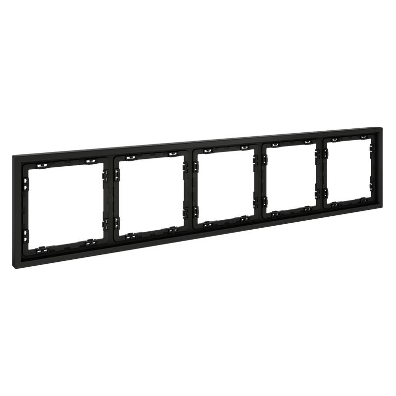  Рамка 5-м S70 пластик. черн. матов. Voltum VLS100508 фото в каталоге от BTSprom.by