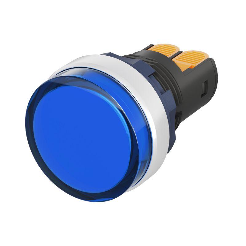 индикатор сигнальный со встроен. диодом 9-24в зажим plug-in алюм. син. dkc m22l-f24bap от BTSprom.by