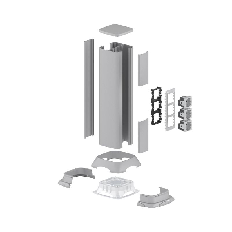  Мини-колонна 0.5м алюм. сер. метал. RAL 9006 DKC 19554 фото в каталоге от BTSprom.by