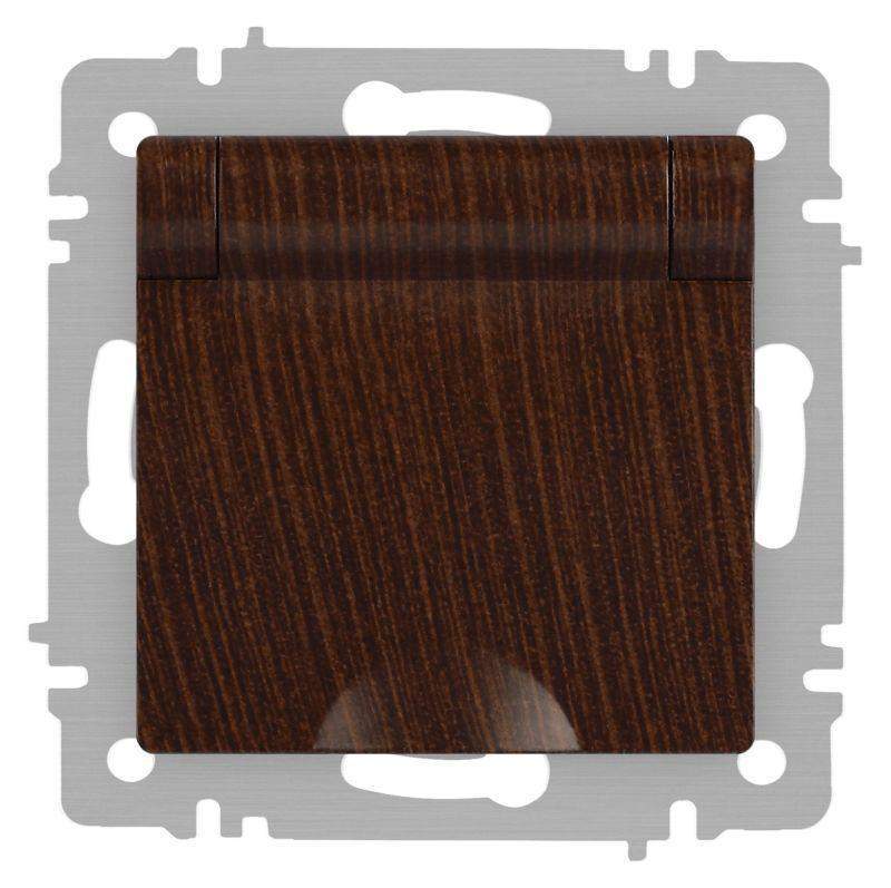 розетка 1-м сп accent 6-203-10 16а ip20 250в 2p+e schuko с крышкой al/cu венге intro б0063454 от BTSprom.by