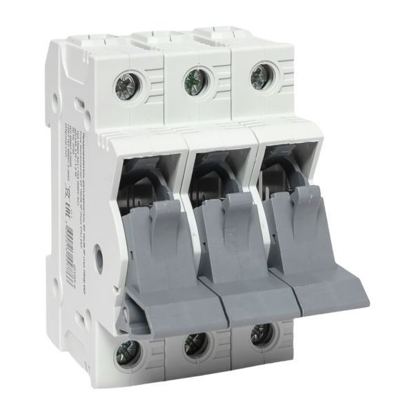  Предохранитель-разъединитель DF 10х38 3п (тип ПВЦ) EKF df103-e фото в каталоге от BTSprom.by